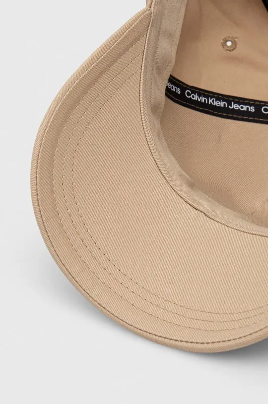 μπεζ Βαμβακερό καπέλο του μπέιζμπολ Calvin Klein Jeans