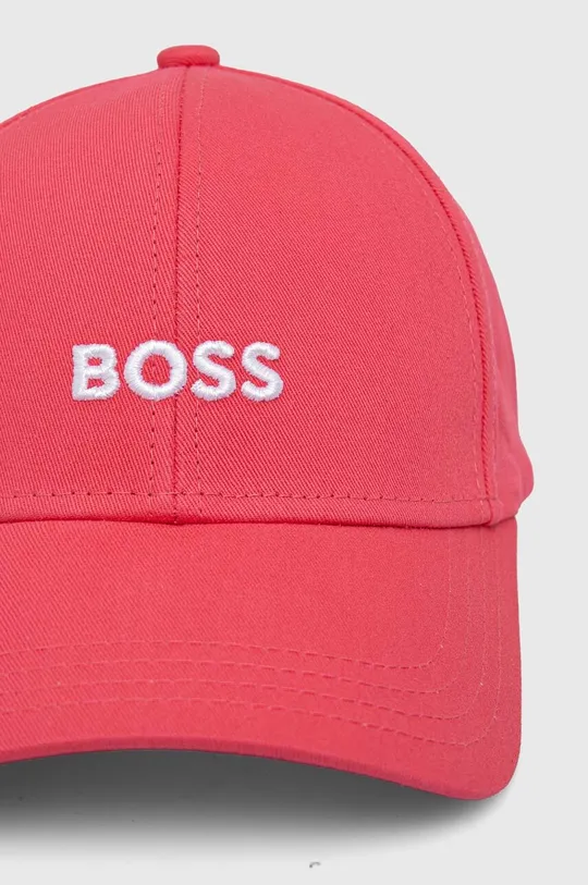 Хлопковая кепка BOSS розовый