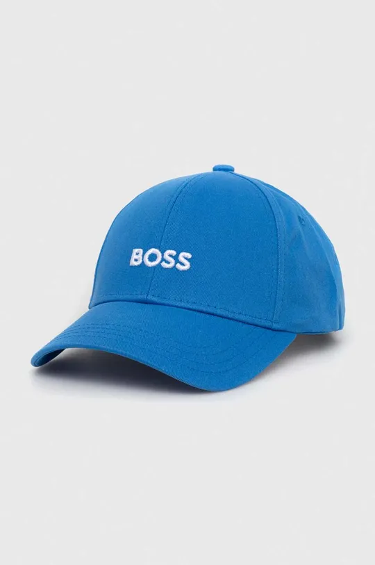 μπλε Βαμβακερό καπέλο του μπέιζμπολ BOSS Ανδρικά