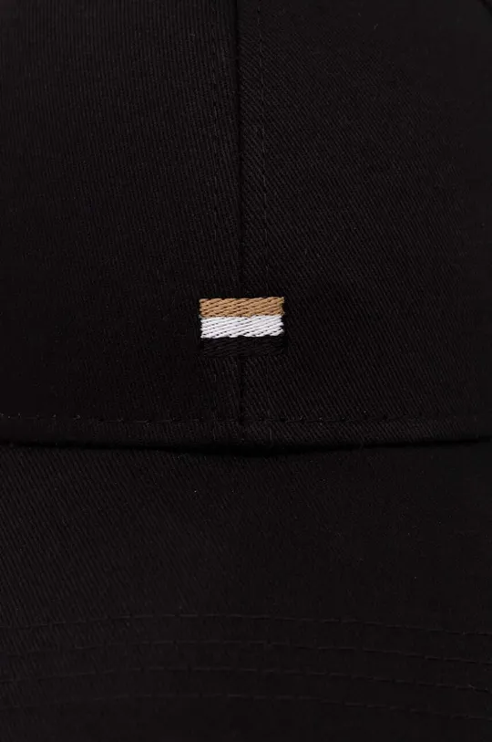 BOSS czapka z daszkiem bawełniana czarny