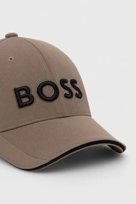 Boss Green czapka z daszkiem BOSS GREEN beżowy