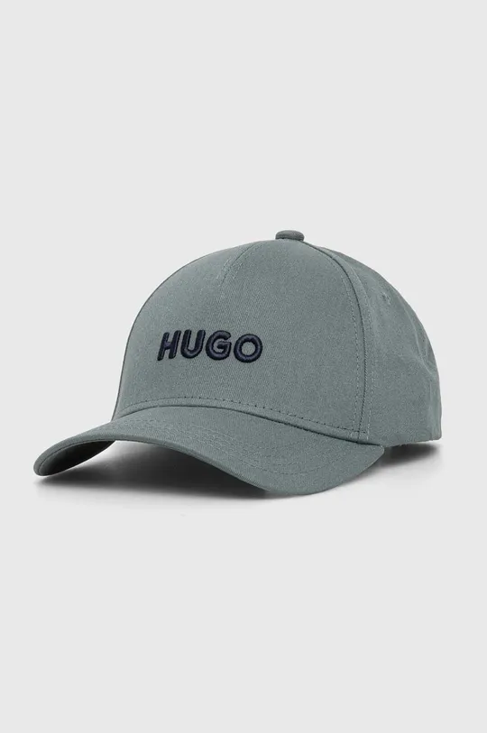 πράσινο Βαμβακερό καπέλο του μπέιζμπολ HUGO Ανδρικά