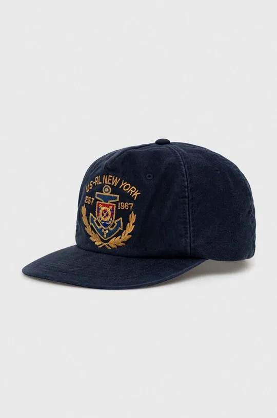 σκούρο μπλε Βαμβακερό καπέλο του μπέιζμπολ Polo Ralph Lauren Ανδρικά