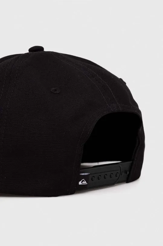 Βαμβακερό καπέλο του μπέιζμπολ Quiksilver μαύρο