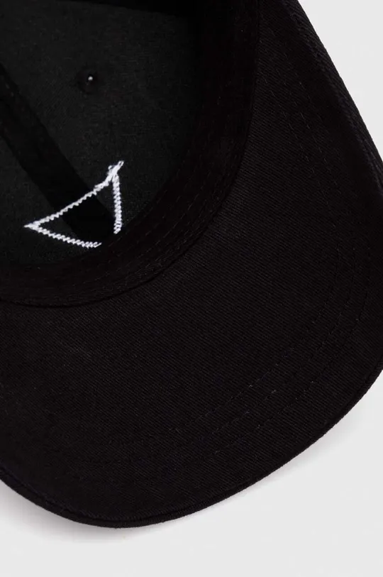 μαύρο Βαμβακερό καπέλο του μπέιζμπολ Guess Originals