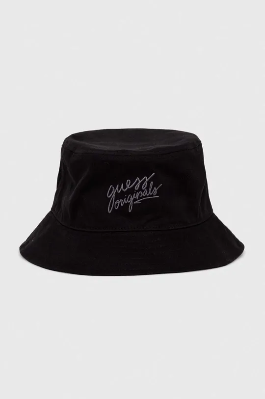 μαύρο Βαμβακερό καπέλο Guess Originals Ανδρικά