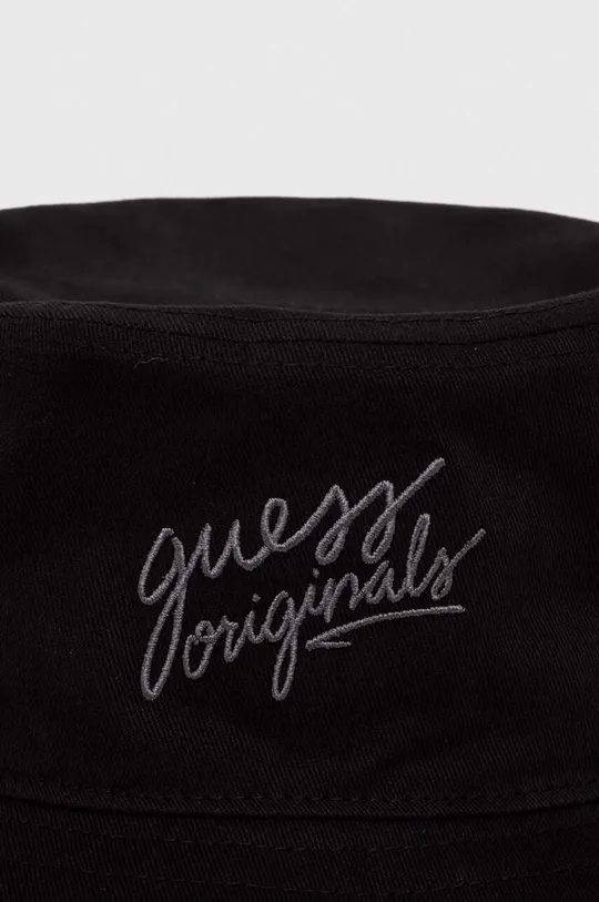 Bavlnený klobúk Guess Originals čierna