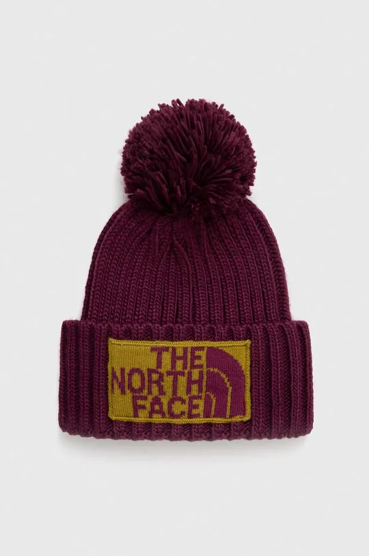 bordowy The North Face czapka Męski