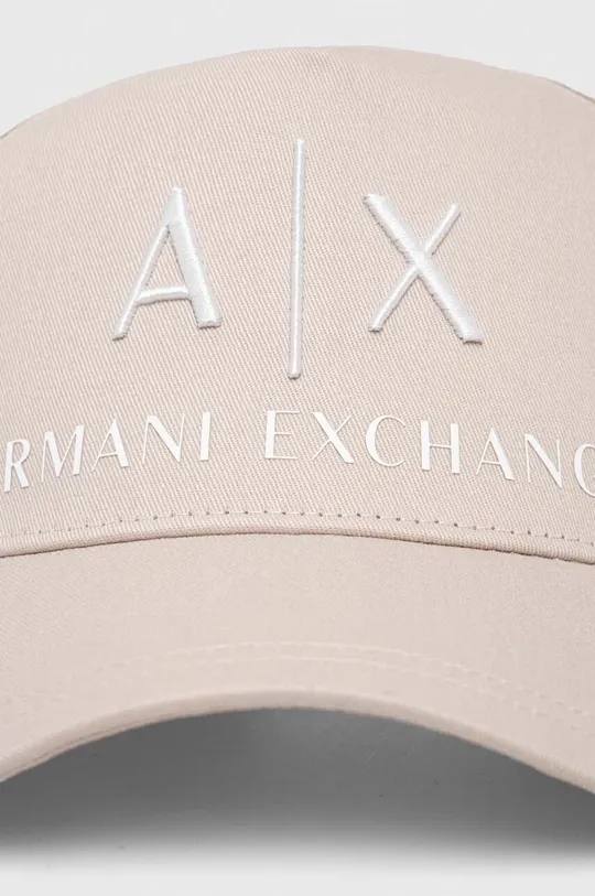 Кепка Armani Exchange бежевий