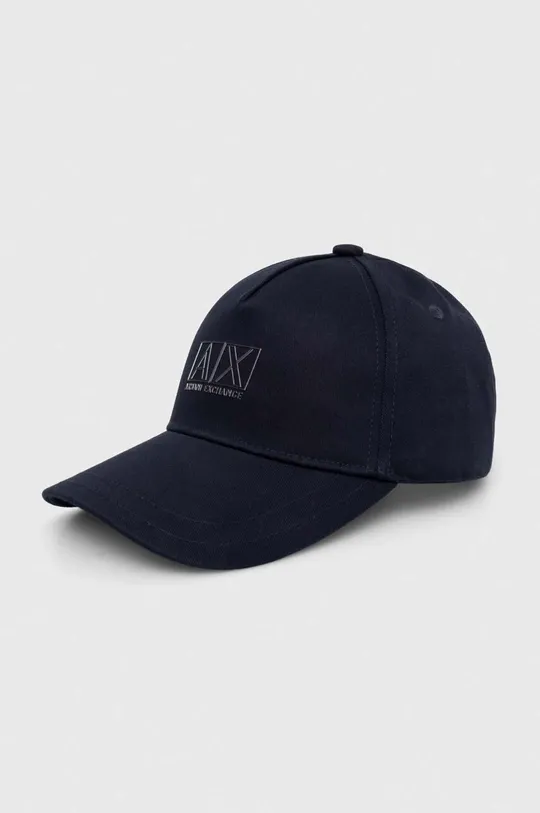 σκούρο μπλε Βαμβακερό καπέλο του μπέιζμπολ Armani Exchange Ανδρικά