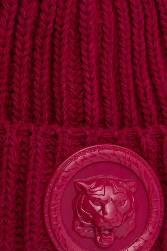 Σκουφί από μείγμα μαλλιού Just Cavalli ροζ