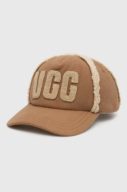 brązowy UGG czapka z daszkiem Męski