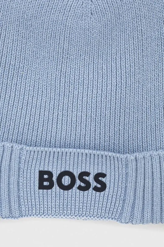Akcesoria Boss Green czapka z domieszką wełny BOSS GREEN 50499423 niebieski