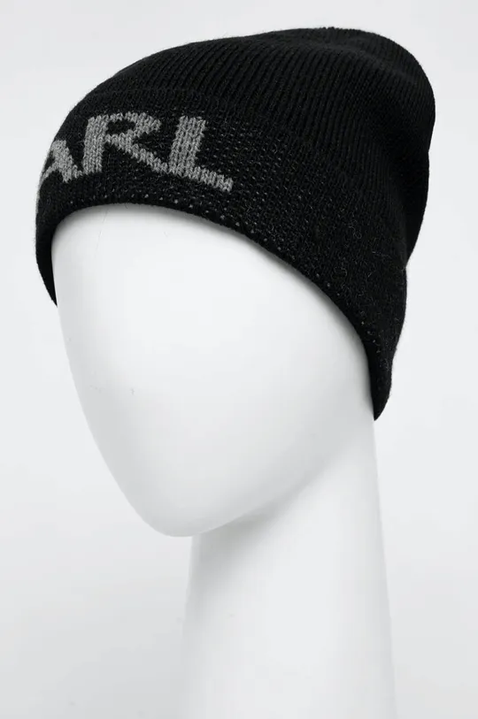 Kapa s primesjo volne Karl Lagerfeld črna