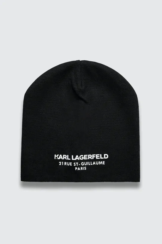μαύρο Μάλλινο σκουφί Karl Lagerfeld Ανδρικά
