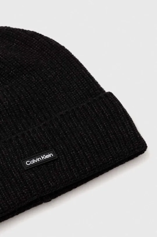 Шерстяная шапка Calvin Klein 58% Шерсть, 25% Хлопок, 17% Полиамид