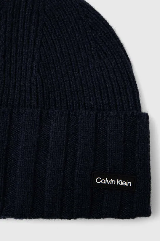 Вовняна шапка Calvin Klein 57% Вовна, 43% Поліамід