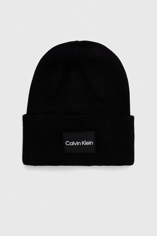 crna Pamučna kapa Calvin Klein Muški