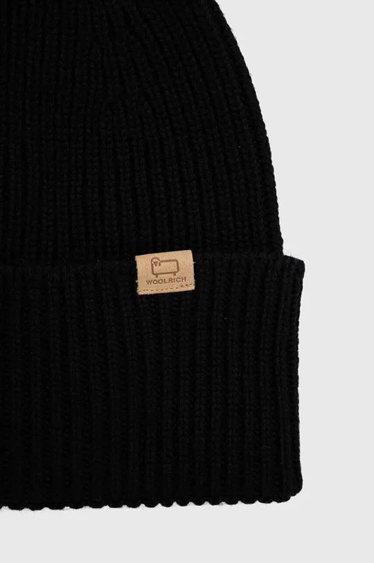 Woolrich berretto in lana nero