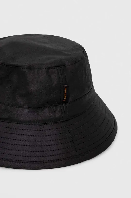 Βαμβακερό καπέλο Barbour μαύρο