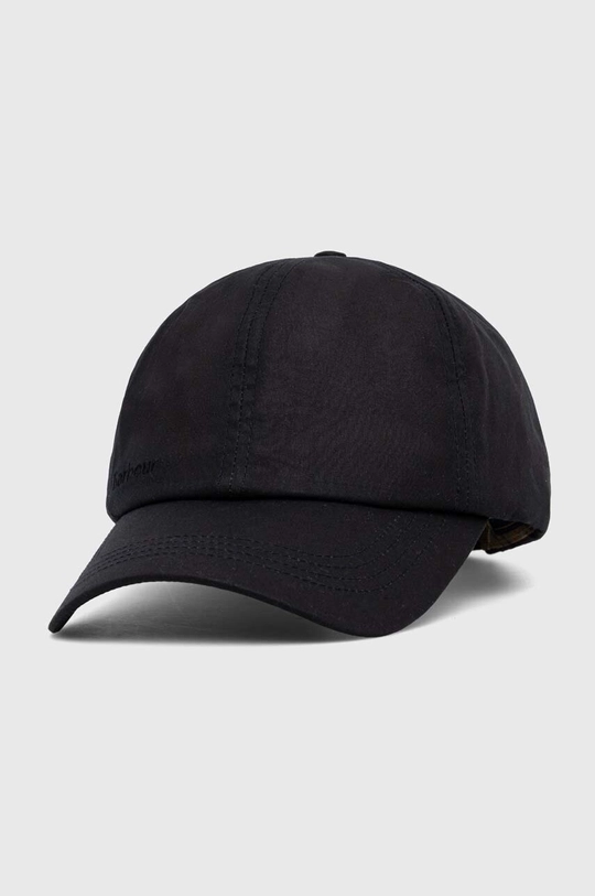 Barbour cotton baseball cap plain navy MHA0005