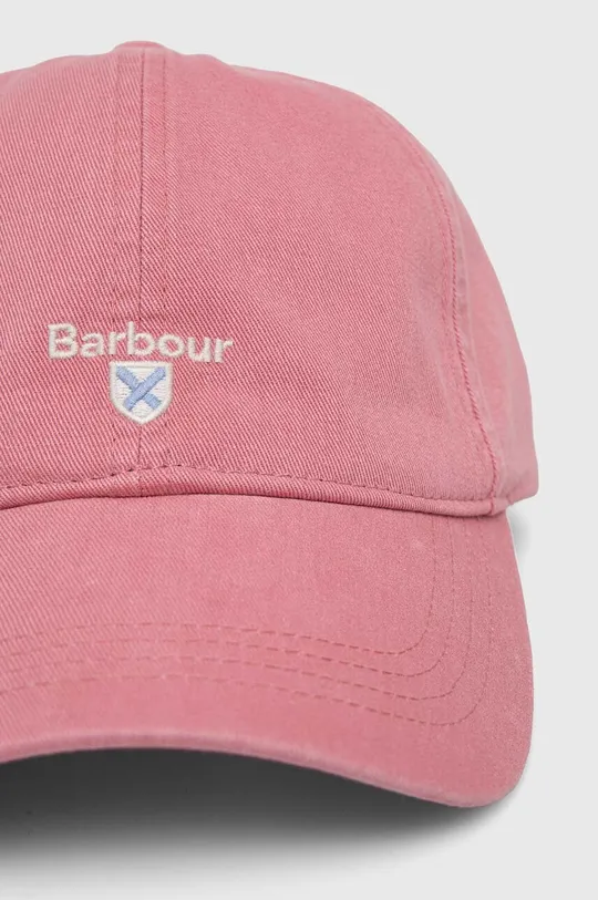 Βαμβακερό καπέλο του μπέιζμπολ Barbour ροζ