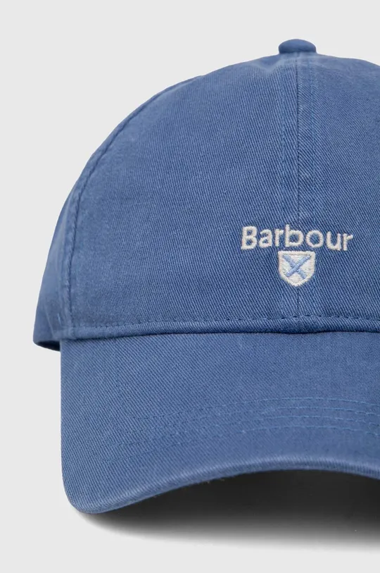 Bombažna bejzbolska kapa Barbour modra