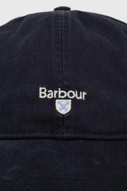 Βαμβακερό καπέλο του μπέιζμπολ Barbour σκούρο μπλε