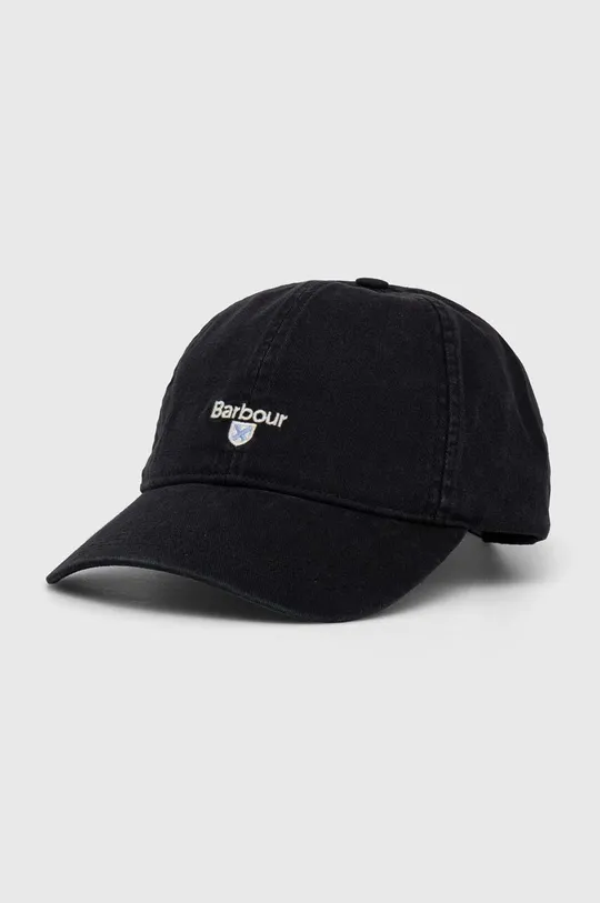 μαύρο Βαμβακερό καπέλο του μπέιζμπολ Barbour Ανδρικά