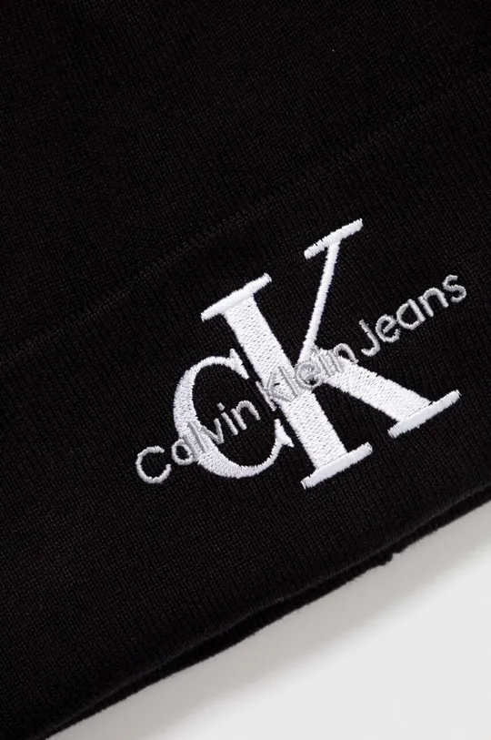 чёрный Хлопковая шапка и шарф Calvin Klein Jeans