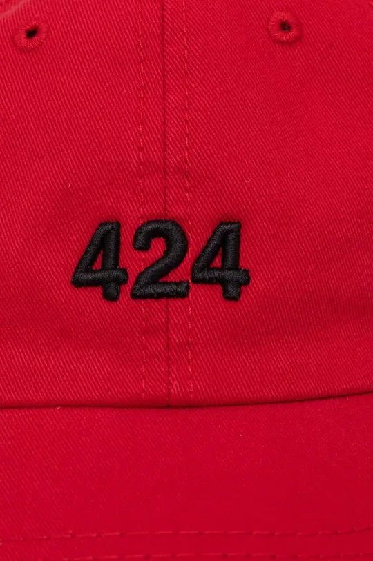 424 berretto da baseball in cotone rosso