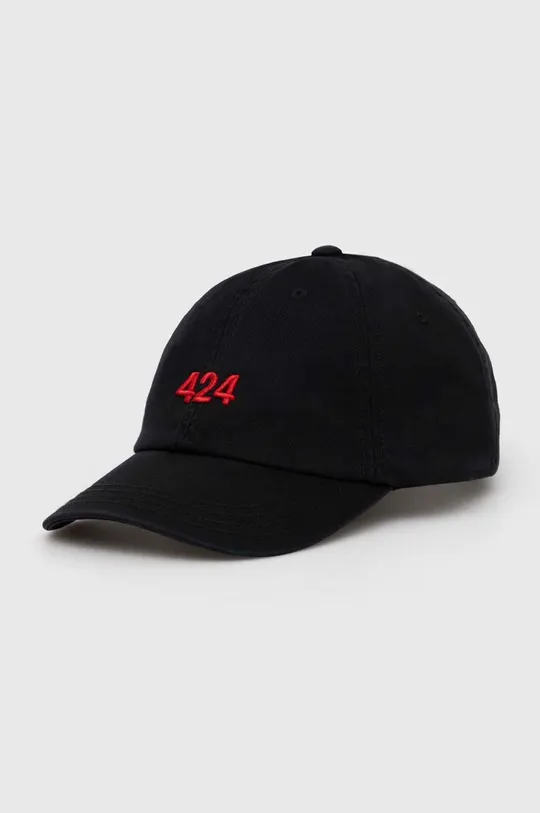 black 424 cotton baseball cap Men’s