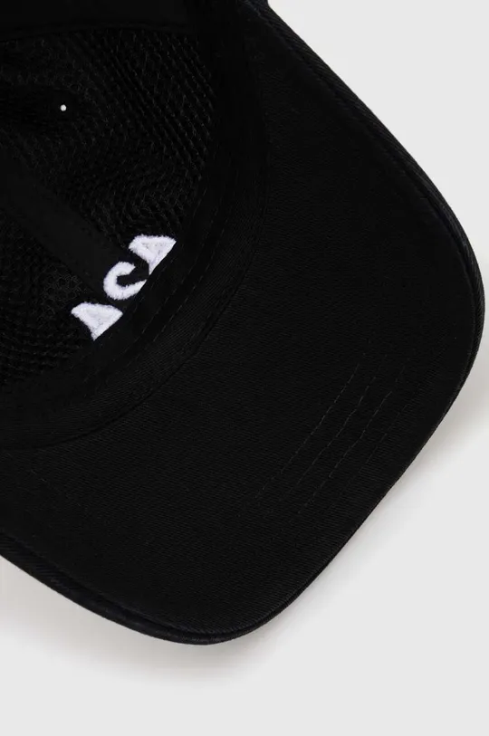 black 424 cotton baseball cap