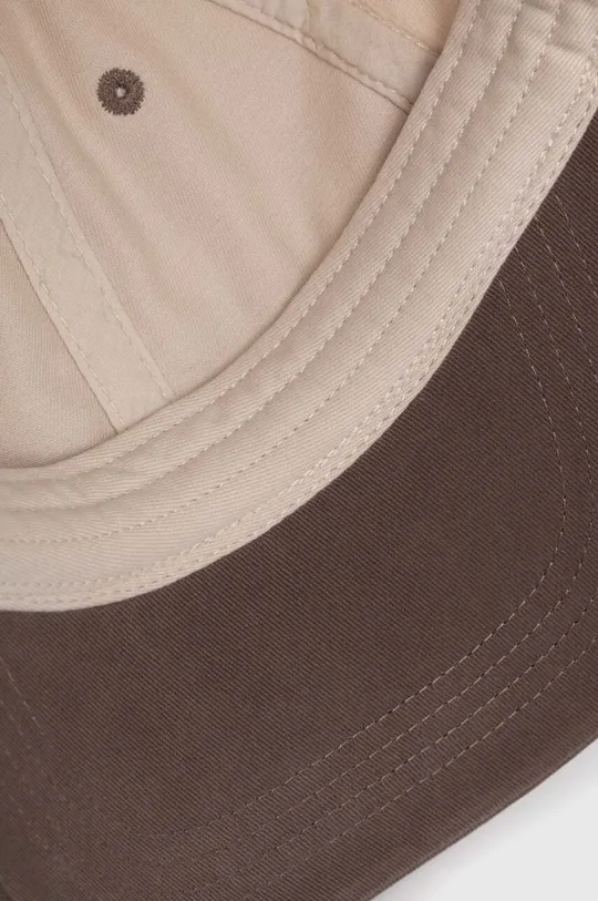 brązowy Abercrombie & Fitch czapka z daszkiem bawełniana