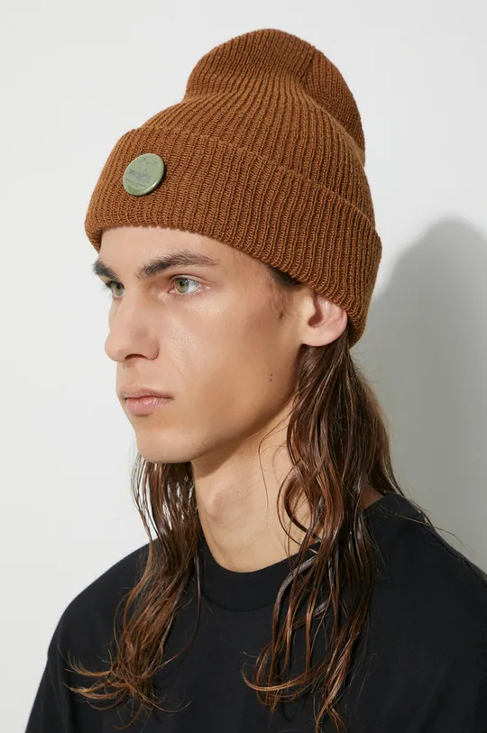 brązowy Engineered Garments czapka wełniana Watch Cap