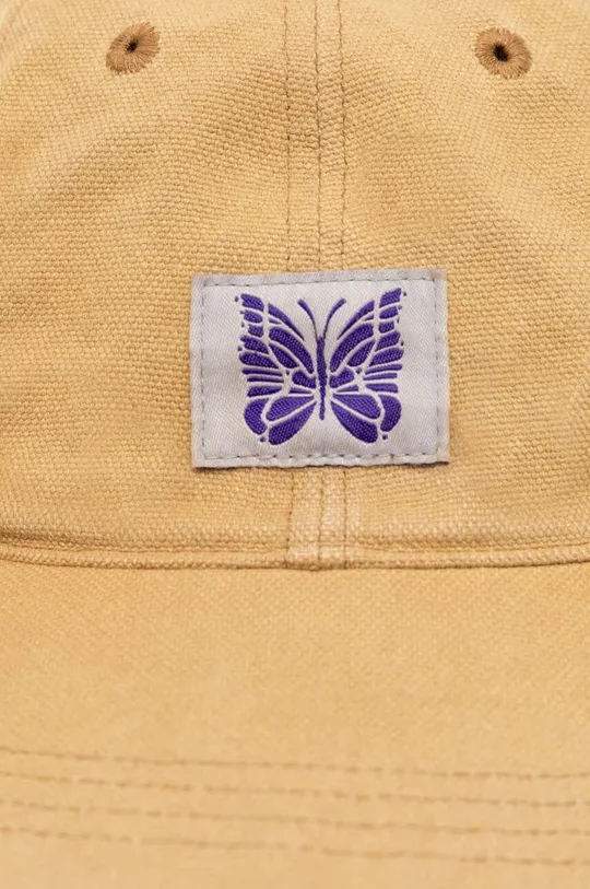 Needles czapka z daszkiem bawełniana Workers Cap żółty