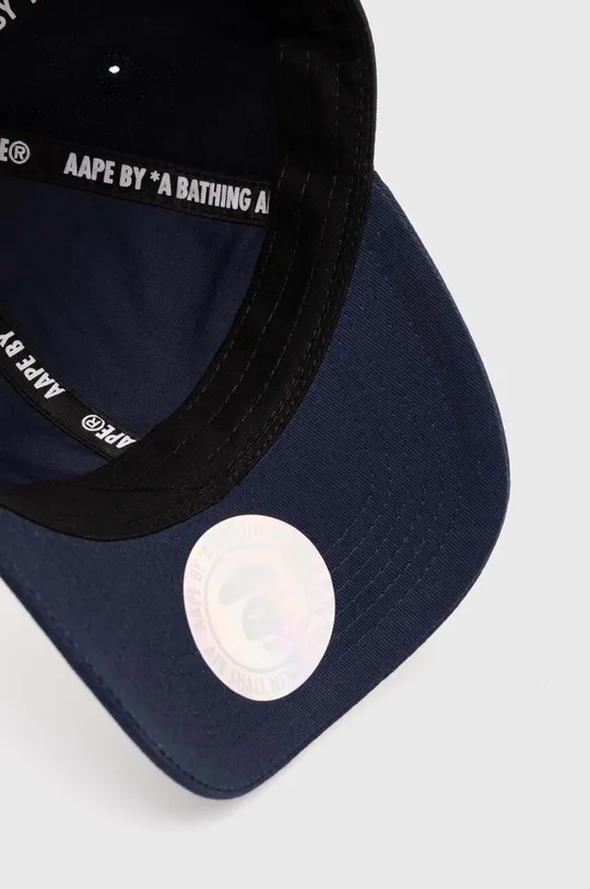 navy AAPE cotton baseball cap 3D 
