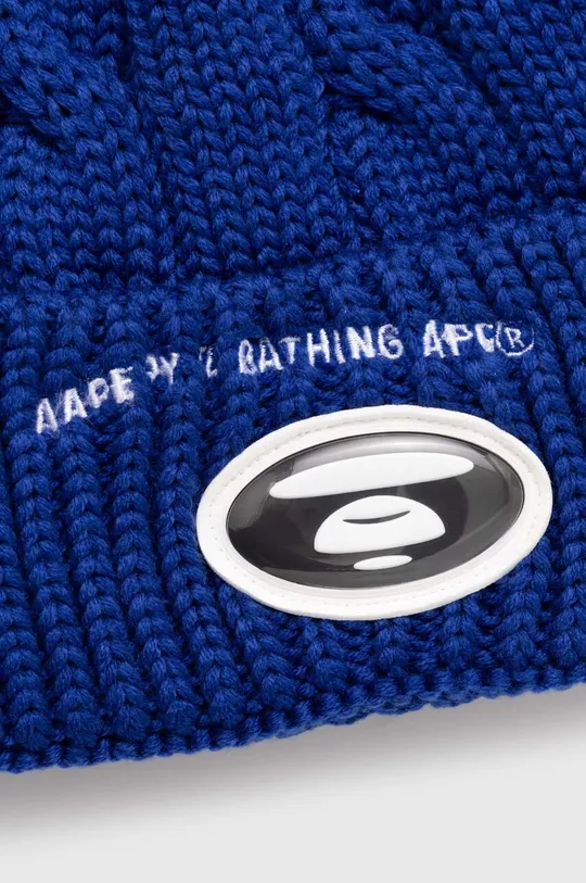AAPE czapka Cable niebieski