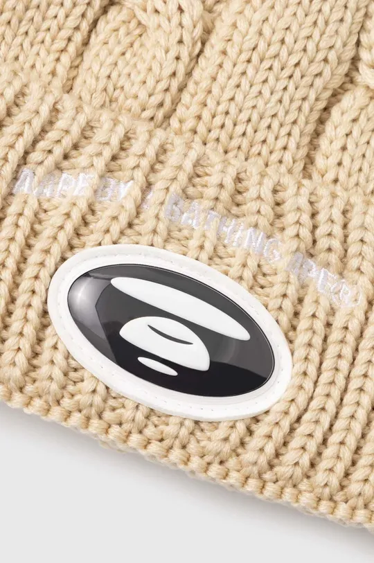 AAPE beanie Cable beige