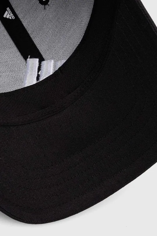μαύρο Βαμβακερό καπέλο του μπέιζμπολ adidas Performance