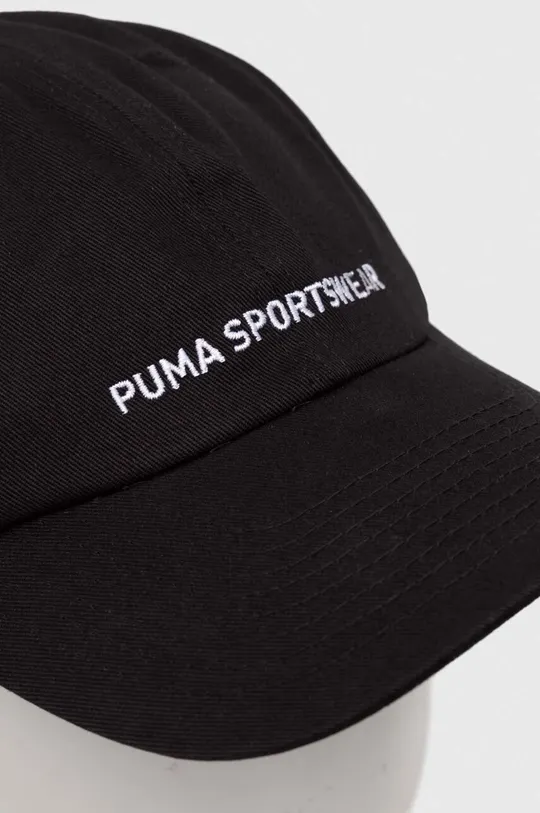 Puma berretto da baseball in cotone nero
