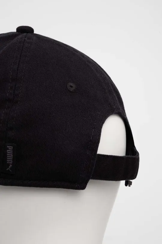 Puma cotton baseball cap black