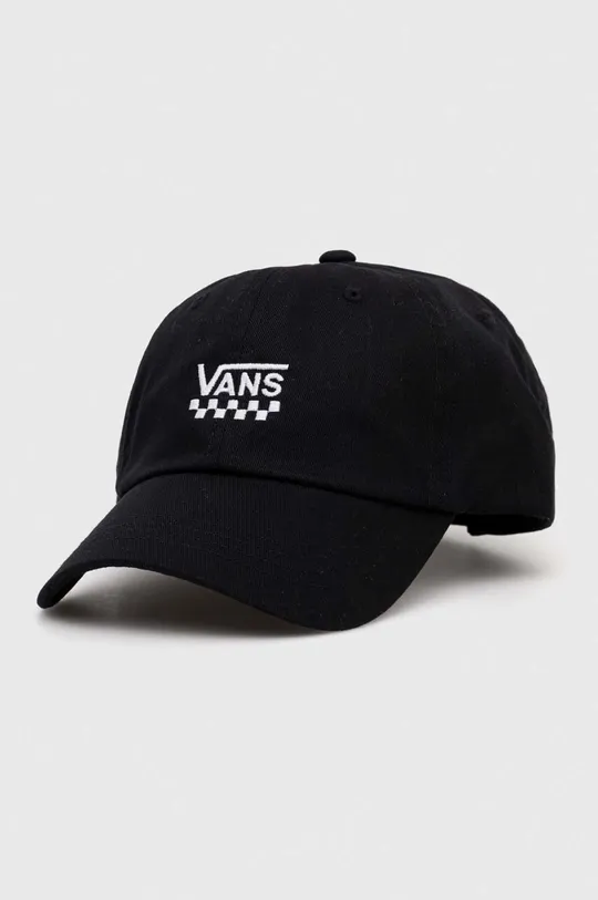 czarny Vans czapka z daszkiem bawełniana Unisex