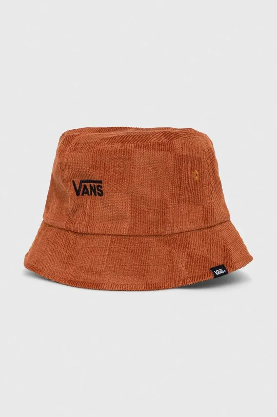 brązowy Vans kapelusz dwustronny bawełniany Unisex