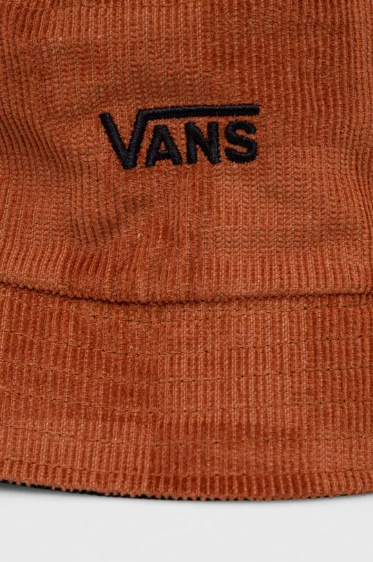 brązowy Vans kapelusz dwustronny bawełniany