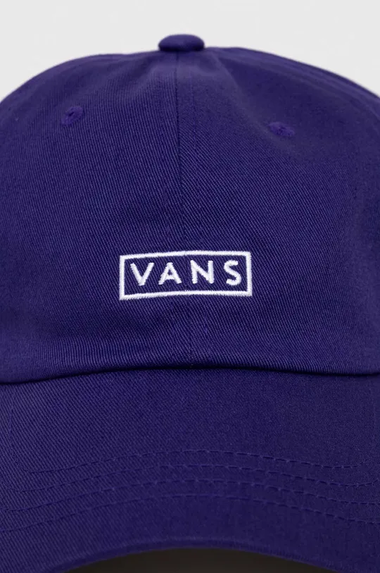Bombažna bejzbolska kapa Vans vijolična