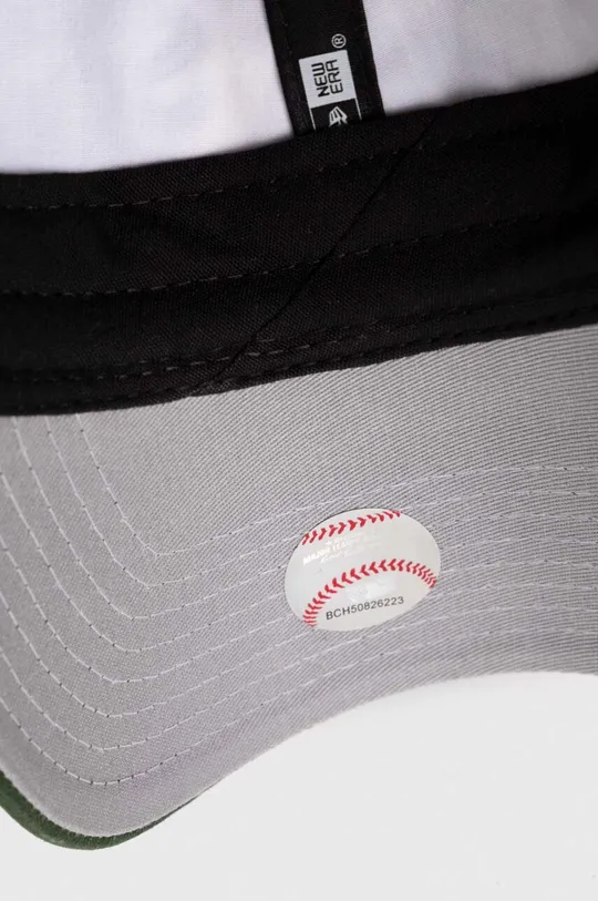 green New Era cotton baseball cap