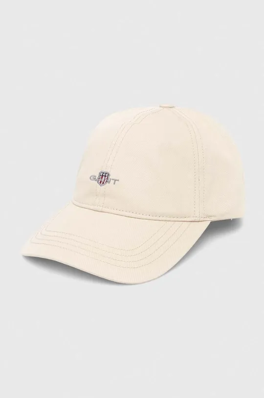 μπεζ Βαμβακερό καπέλο του μπέιζμπολ Gant Unisex