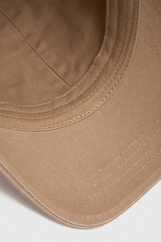 brązowy Gant czapka z daszkiem bawełniana
