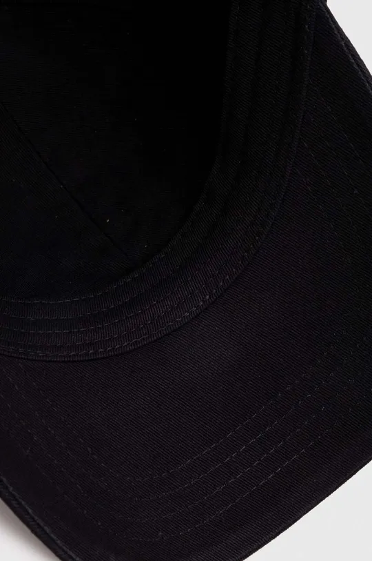 μαύρο Βαμβακερό καπέλο του μπέιζμπολ Gant